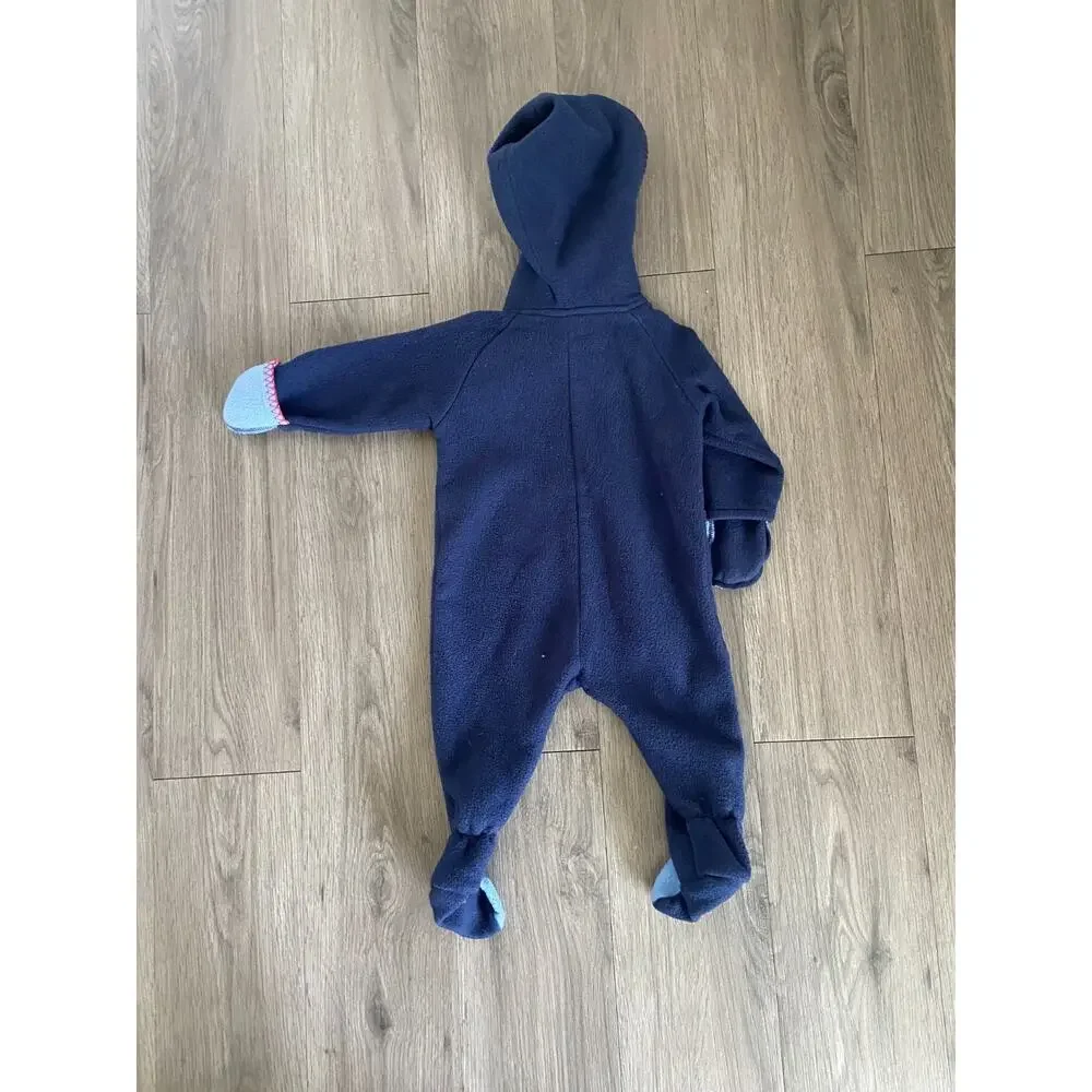 Vtg Baby Snoopy Snowsuit Peanuts Full Body Outerwear Baby Toddler 6-9 Months